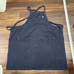 Hedley & Bennett Minimalist Crossback Apron Navy Blue One Size